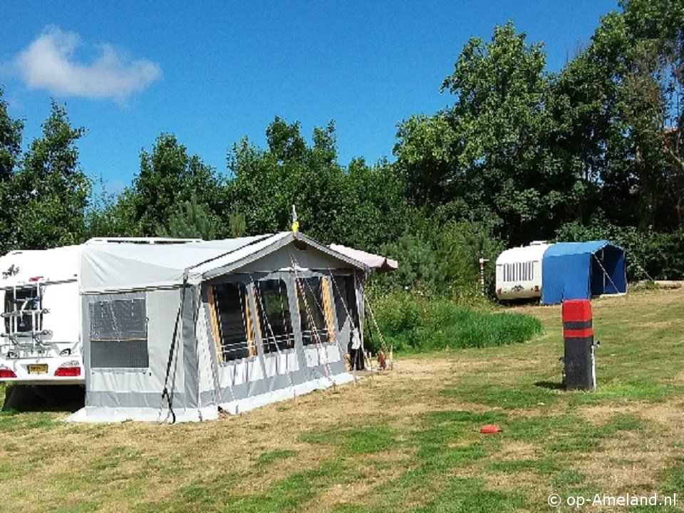 Buitenaanzicht Eco camping Tussen Wad en Strand